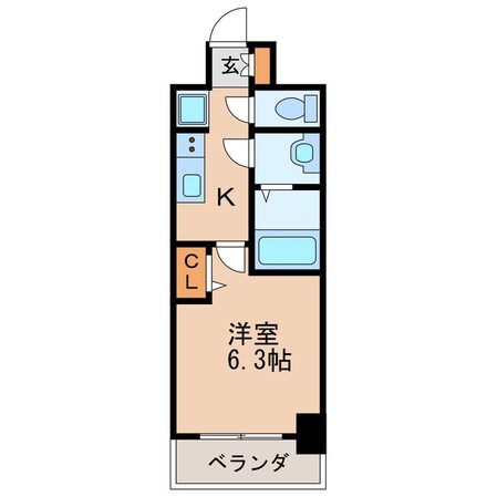 ディアレイシャス矢場町の物件間取画像